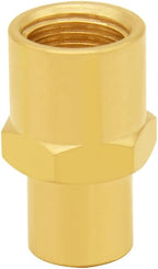 3PCS Brass Reducer Adapter, 1/8" NPT Female to 1/4" NPT Female Thread, Hex Reducing Pipe Fitting Coupler Nipple Connector for Water/Oil/Gas