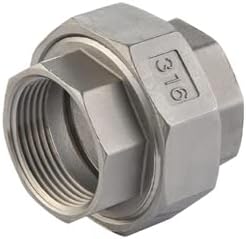 1 1/4" 316 Stainless Steel Class #150 Threaded Union FNPT x FNPT Pipe Fitting 1 1/4" inch