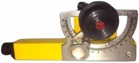 6-Inch Precision Brass Abney Level, Surveying Instrument with Slow Motion Adjustment