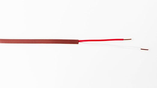 18/2 500ft Thermostat Wire, Solid Copper Wire, 18 Gauge Conductor, ETL Listed CL2 Power Limited Circuit Cable for Indoor/Outdoor Low Voltage Applications Use,Brown