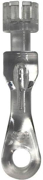 Brixwell Tilter Stem for Cordless 2" Faux Wood Blinds, Clear Finish, Plastic Material, Window Hardware Replacement for Cordless Blind Parts, 2" Length, 1/4" Width, Pack of 2