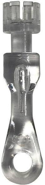 Brixwell Tilter Stem for Cordless 2" Faux Wood Blinds, Clear Finish, Plastic Material, Window Hardware Replacement for Cordless Blind Parts, 2" Length, 1/4" Width, Pack of 2