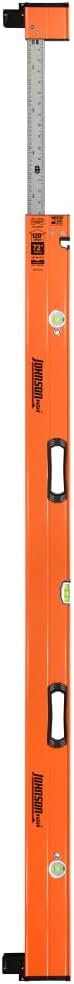 Johnson Level & Tool 5800-0610P 6FT - 10FT Extendable Plate Level, Triple-Secured Mounting System
