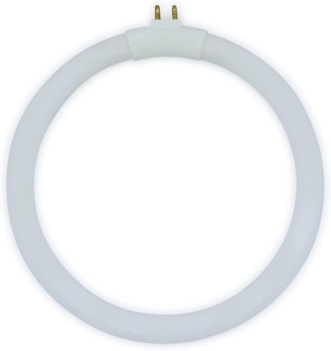 Technical Precision T4 Type 12 Watts Fluorescent Round Tube Bulb Replacement for VTLAMP10 Desk Lamps 5.4 Inch OD Circular Tube Light G10q-4 4-Pin Square Base - 6400K Light - 1 Pack