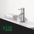 Kerox K35B 35 mm Faucet Cartridge Replacement - Single Lever OEM Faucet Part, Fits American Standard 7038, La Torre & Delta Faucets