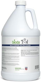 Bioda Multi-Purpose Probiotic Enzyme Cleaner and Deodorizer | Professional Strength | Trash Can Deodorizer, Pet Stains and Odors, Drains, Floors, Bathrooms, Toilets | Made in USA | 1 Gallon | 4 Pack