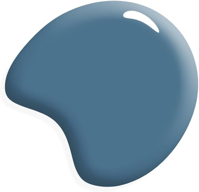 AMY HOWARD AT HOME Chalk-Based One Step Paint for Furniture, Cabinetry, Decor, Finish, and More | No Stripping, Sanding, or Priming | Medium Base | 32 Ounce | Chavant Blue