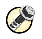 Simpson Strong-Tie SD9112R100 - #9 x 1-1/2 Inch Strong Drive SD Connector Screws - 1/4 Inch Hex Head, Galvanized Coating, Hex Bit Included, for Construction, Home Improvement (Box of 100)