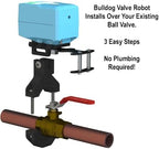 EVC200-HCSML The Bulldog Valve Robot, Z-Wave Water Valve, Smart Home Controller Required, Easy to Install and No Plumbing Required, Valves up to 1.5"