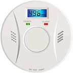 2 Pack Smoke Detector and Carbon Monoxide Detector co2 Detector Battery Powered with Test/Reset Button