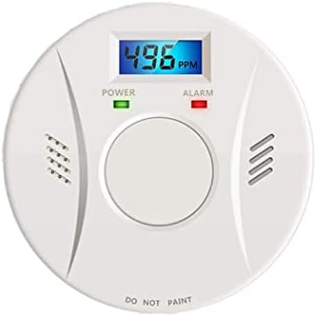 2 Pack Smoke Detector and Carbon Monoxide Detector co2 Detector Battery Powered with Test/Reset Button