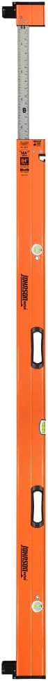 Johnson Level & Tool 5800-0712P 7FT - 12FT Exendable Plate Level, Triple-Secured Mounting System