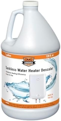 Chromex Tankless Water Heater Descaling Solution | Highly Effective Descale, 1 gallon