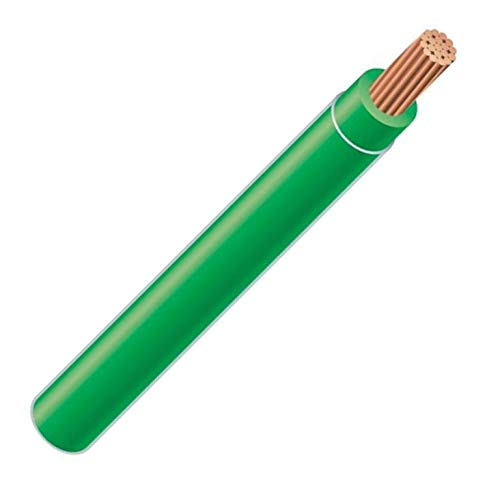 Wirenco 18 Gauge TFFN Stranded Copper Fixture Wire (Green, 500Ft Reel)
