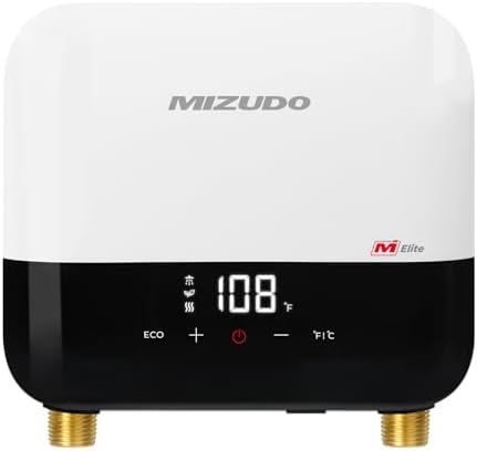 MIZUDO 3.5kW Tankless Water Heater Electric, 120V White