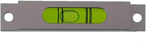 Aluminum alloy small bar level, square horizontal bubble, water level ruler, installation hole adjustable head (90 * 15 * 15mm)