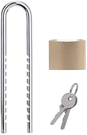 Solid Brass Outdoor Padlocks, 2 inch Wide Body, 4 Pack Keyed Alike Locks with Removable Adjustable-Length Shackle