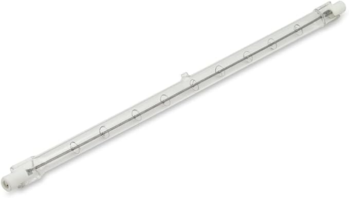 lumenivo 1500 Watt Quartz Halogen Light Bulbs Replacement for GE Proline 24932, Q1500T3CL/PRO-6P 240V T3 Bulb - J Type with R7S Base - Clear Finish - 6 Pack