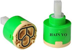 Hain-Yo DL02GJ 40mm Ceramic Faucet Cartridge, OEM Faucet Cartridge,1.56 Inch Diameter, Compatible with American Standard N40D, Belanger FC9AC006