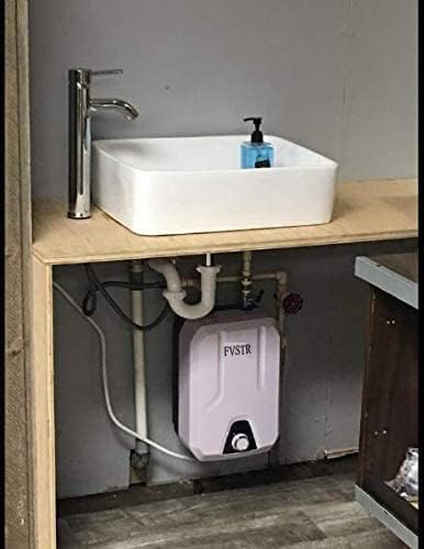 110V-120V 1.5Kw Small Under Sink Tank, 2.16 Gallon Thermal Storage Water Heater, Mini Tankless, Under Sink, Electric RV TR Trailer Kitchen Compact Point of Use