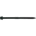 Jake Sales #14 X 4 Heavy Duty Black Timber/Log/Landscaping Wood Screws - Exterior Coated Heavy Duty Screws. 10 x 50 Count Boxes - 500 Screws