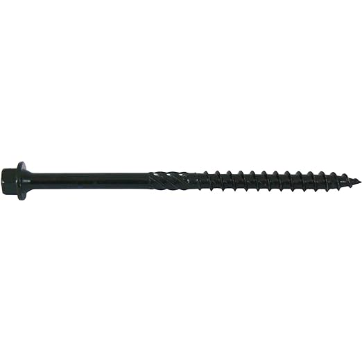 Jake Sales #14 X 4 Heavy Duty Black Timber/Log/Landscaping Wood Screws - Exterior Coated Heavy Duty Screws. 10 x 50 Count Boxes - 500 Screws