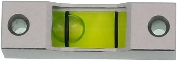 Aluminum alloy small bar level, square horizontal bubble, water level ruler, installation hole adjustable head (35 * 8 * 8mm)