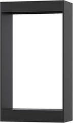 Double Hanging Closet Unit, Modular Closet System, Wood Closet System Organizer with Storage for Walk In Closets, Clothing Rack Wardrobe Closet for Hanging Clothes, Bedroom, Black, 28.5"W