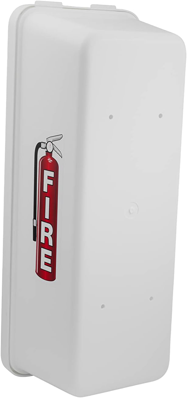 PRO&Family Fire Extinguisher Cabinet (5, White with Pull-Panel, 5 lb)