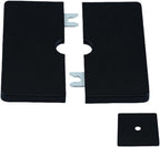 Wall Split Flange Plumbing Cover Plates Square Shower Arm Escutcheon Plate Pipe Flange Cover for Fixed Shower Head Faucet Standard Pipes (22mm/0.86in)