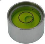 Mini Metal universal horizontal bubble water level level level level balance bubble level round 21x13mm (Silver Green）