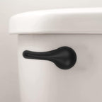 Toilet Handle Replacement Kit, 2-Pack Toilet Lever Flush Handle, Toilet Flusher Handle Lever with Stainless Steel Flapper Chain, Front Mount Toilet Trip Levers Fit for Most Toilet Tanks, Matte Black