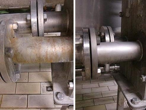 Heavy-Duty Rust Stain Remover for Industrial Use on Metal Surfaces Including Stainless Steel. Our Cleaner and Stainless Steel Rust Remover Gel Needs No Scrubbing, Simply Apply and Rinse off (17 oz)