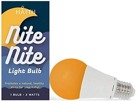 Amber Light Bulbs for Sleep I 1800K Warm Light Bulbs for Bedside Lamp I 3.5W E26 Led Bulb (60W Equiv) Orange Led Lights for Bedroom Soft Warm Lighting I Dim Night Light for Kids Room Warm Light Lamp