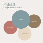 Country Chic All-in-One Chalk Paint for Furniture, Cabinets, Home Decor, Eco-Friendly, Matte Finish, Built-In Primer & Top Coat for Wood, Metal - Nightfall (Blue) - Pint 16 oz (475 ml)