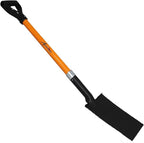 Ashman Spade Shovel (1 Pack) – 41 Inches Long D Handle Grip – The Single Shovel Weighs 2.2 Pounds and has a Durable Handle – Premium Quality Multipurpose Orange Spade Shovel with Strong Build.