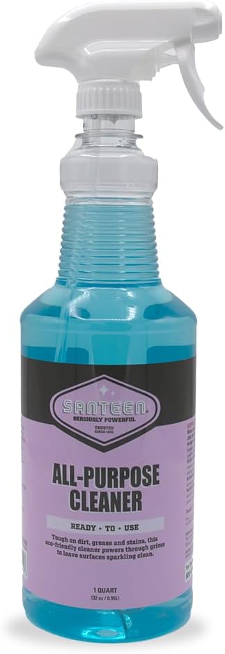 Santeen All-Purpose Cleaner, Ready-to-Use, 6-Pack, 32oz (Quart), Made in USA