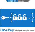 Lock Outdoor Padlocks, Key Lock, Padlocks with Same Key - Laminated Steel Keyed Padlocks with Normal Shackle, 48 Pack, for Hasp Latch, Sheds, Fences, Storage Locker, School, Gym