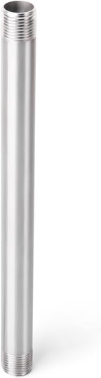 TAISHER 4PCS Stainless Steel Pipe Fittings, 1/4" NPT x 1/4" NPT Male Threaded, 10" Length Nipple Cast Pipe