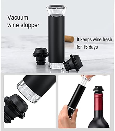 AIKARO - Electric Wine Bottle Opener Automatic Electronic Corkscrew, Rechargeable (Base Set)