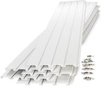 GarageTek Heavy Duty PVC Garage Slatwall | 8ft x 1ft TekPanel (5-Pack) | Garage Organizer Hanging System