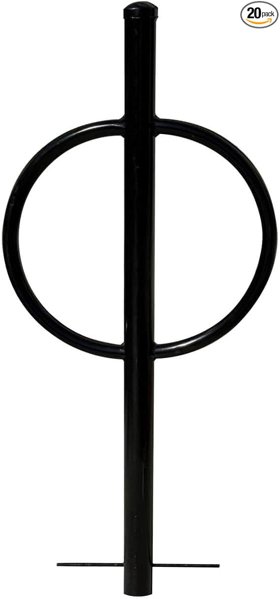 Sandbaggy Post and Ring Bike Rack - Commercial Outdoor Bike Parking Racks (In-Ground, 20)