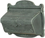 Special Lite Floral Horizontal Wall Mount Mailbox - Verde Green Aluminum Mailbox for Wall Mount - SHF-1001-VG