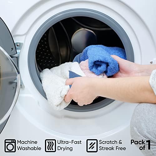 Superio Microfiber Squeegee Mopping Towel Extra Large Miracle Cloth 20 x 30 Streak Free Microfiber Floor Cloth-Rag for Cleaning House, Kitchen, Bathroom-Scratch Free- 2 Pack