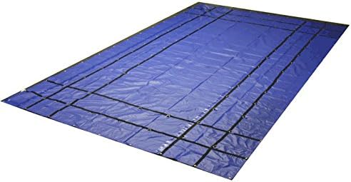 Mytee Products 16' x 27' Flatbed Truck 18 Oz Steel Tarp with 4 FT Drop & Flap - Red Heavy Duty Vinyl Waterproof Tarp for Trailers to Protect Cargo from Wind, Rain, Snow and Sun