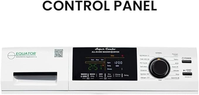 Pemberly Row All-in-One Washer Dryer VENTED-DRY FASTER than Condense 15lb 110V