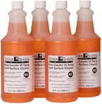 Stera Sheen - Grill Cleaner - Food Safe, Non-Caustic Formula - Restaurant & Cafe Quality Cleaner for Flat Top Grills and Griddles - Remove Tough Encrusted Grease - 32 fl oz Bottle (4 count)