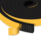 High Density Foam Weather Stripping Door Seal Strip Insulation Tape Roll for Insulating Door Frame, Window, Air Conditioner Self Adhesive Sealing Weatherstrip Dustproof (1 in x 1/2 in x 20 Ft)