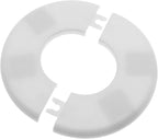 2 Pack Wall Split Flange ABS Round Escutcheon Plate for 1-3/4"/ 44mm Diameter Pipe Faucet Decoration Accessories (White)