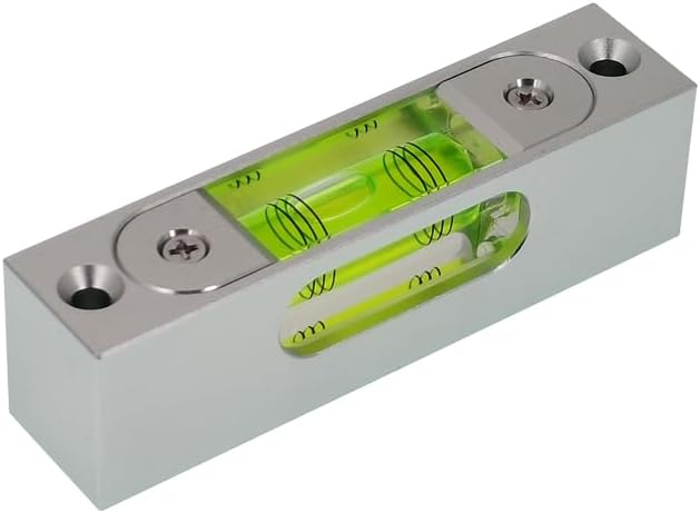 High precision aluminum alloy metal adjustable level bubble small square bar luminous magnetic length 90 hole pitch 78MM